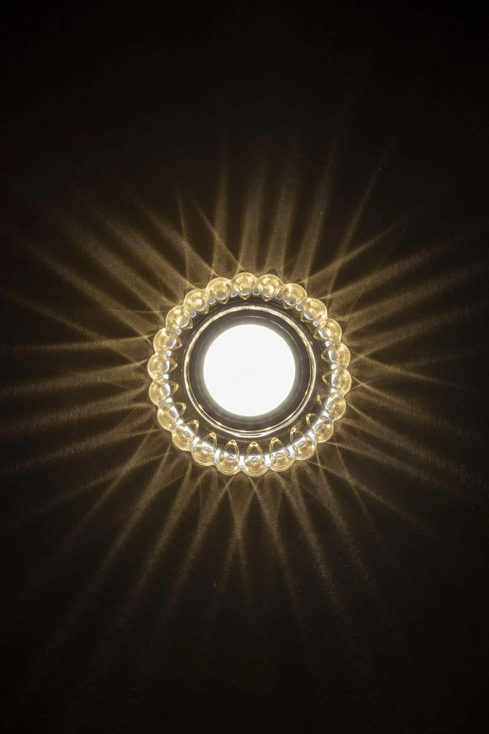 NOAS YL65 1667 Geras Led Çerçeveli 4000K Kristal Cam Spot Kasa - Priz ve Anahtar İçin Uyumlu Çerçeve
