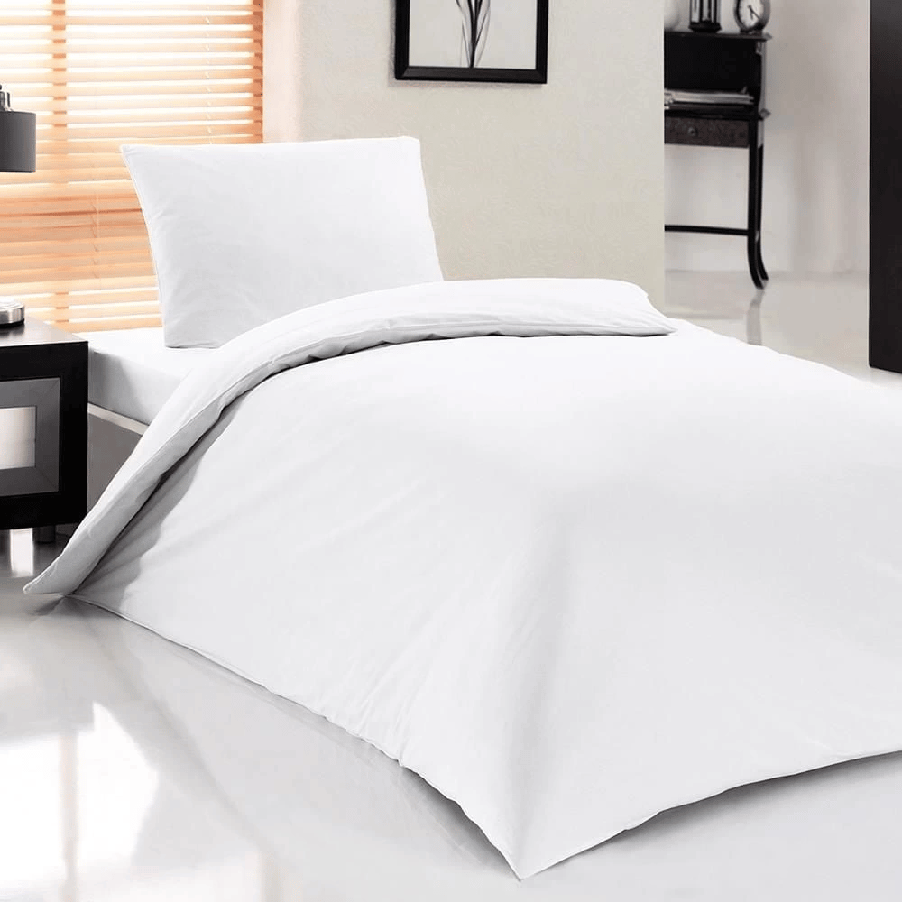Eco Lounge Otel Tipi Tek Kişilik Nevresim Takımı Beyaz
