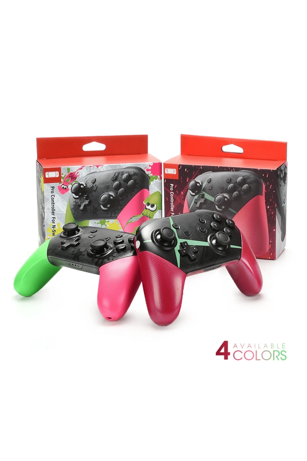 Nintendo Switch uyumlu kırmızı bluetooth joystick kablosuz oyun kolu - Garantisiz Garanti Süresi