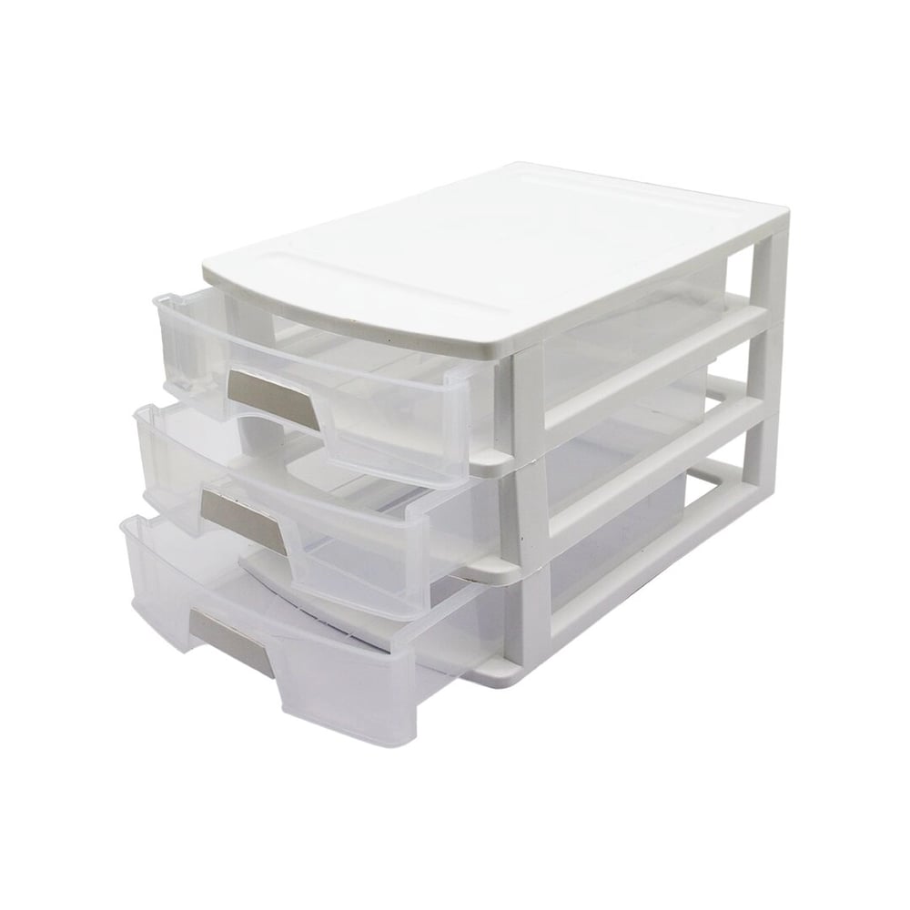 No:3 Çekmece 3 Katlı 35x25.4x22.6cm Siyah Veya Beyaz Gönderilir Bx40