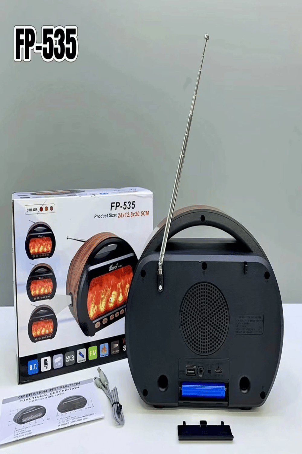Nostaljik radyo Bluetooth özellikli, el fenerli, çok renkli, 2 yıl garantili - Elektronik