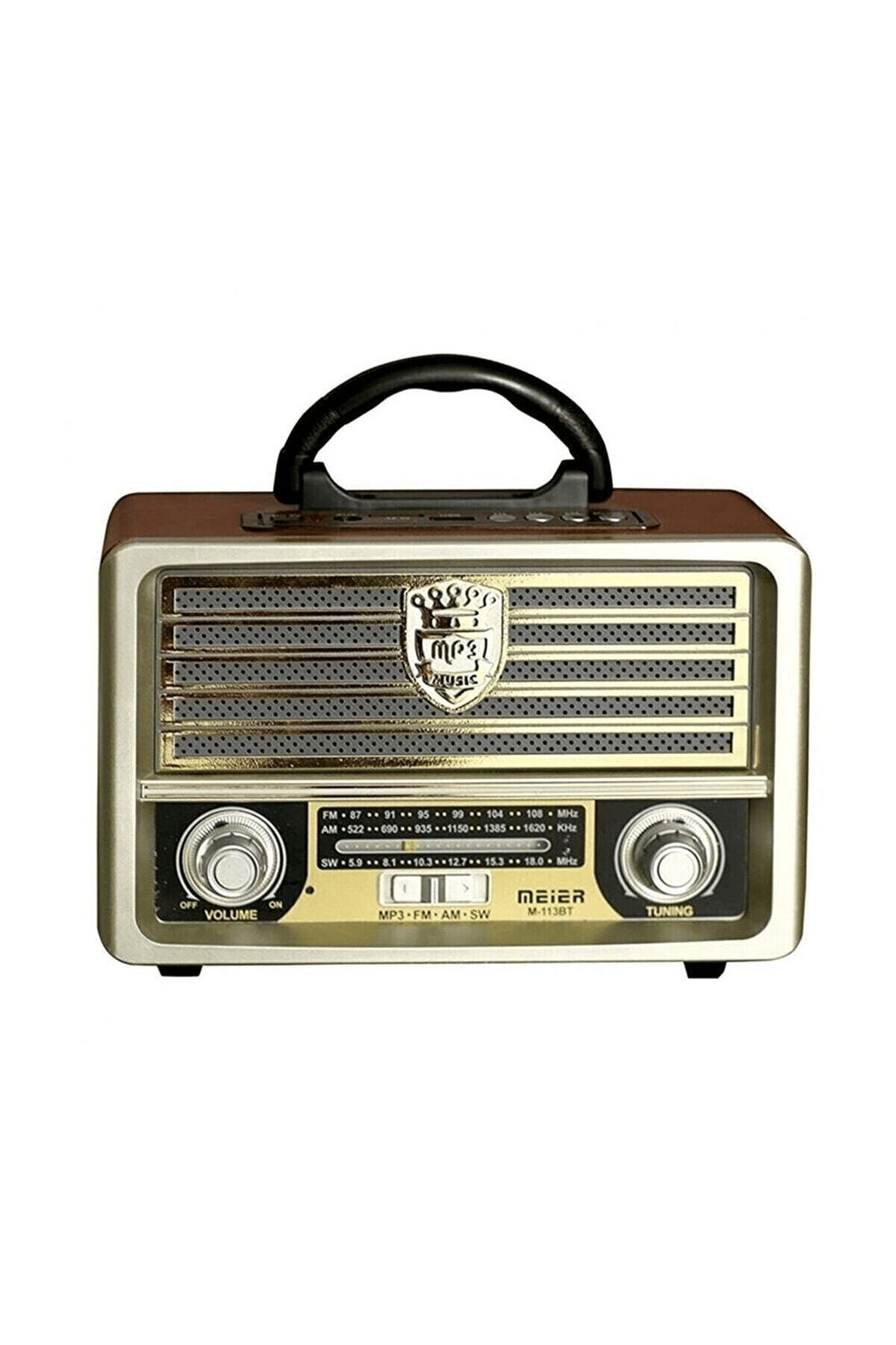 Nostaljik radyo beyaz renk 2 yıl garantili Bluetooth özelliği olmayan masaüstü model