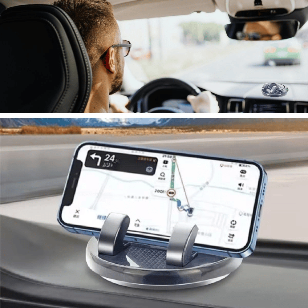 Numaratörlü Güçlü Yapışkanlı 360 Derece Dönebilen Su Geçirmez Araç İçi Telefon Tutucu Plastik Aparat Bx40