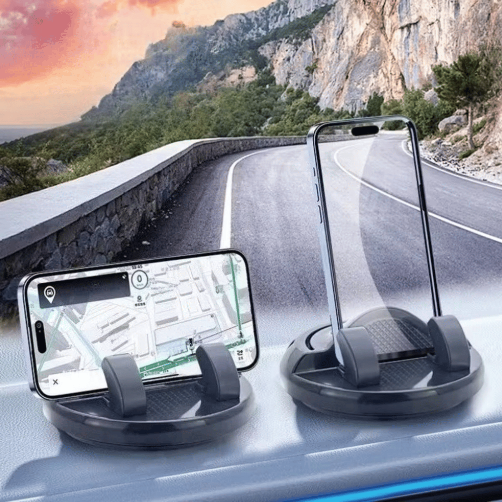 Numaratörlü Güçlü Yapışkanlı 360 Derece Dönebilen Su Geçirmez Araç İçi Telefon Tutucu Plastik Aparat Bx40