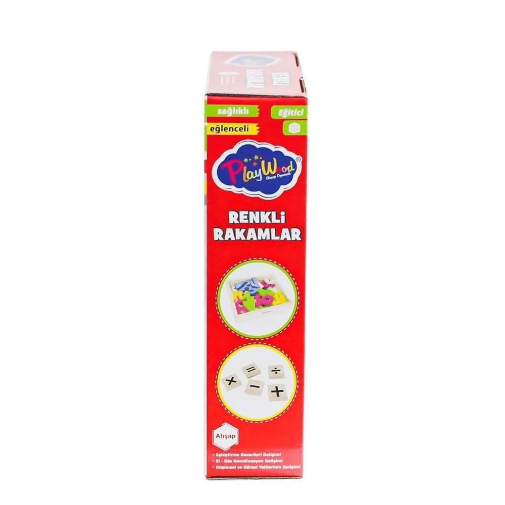ONY-401 Ahşap Renkli Rakamlar 26 Parça