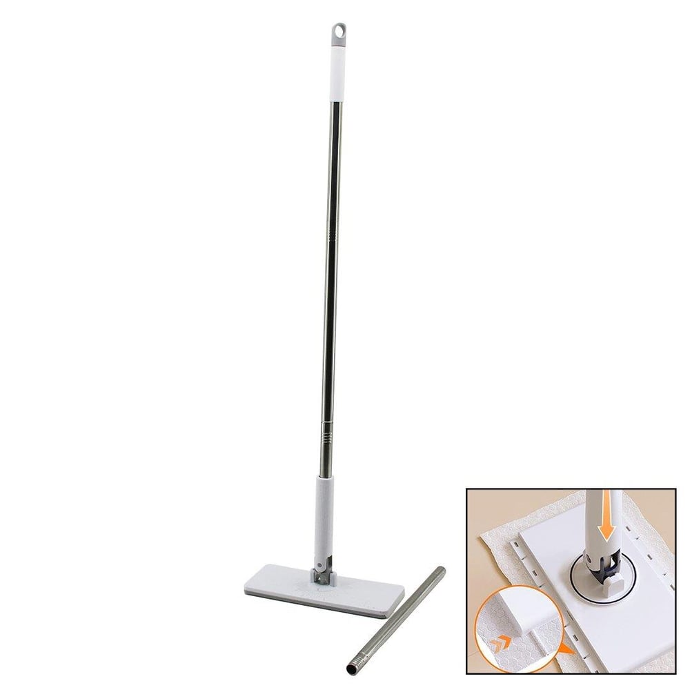 OTOMATİK BEZ DEĞİŞTİREN MOP SAP ÇEK=BEZ BIRAK - SAP İT=BEZ TUT 360° BAŞLIK=9.5X25CM- SAP:115CM (3936)