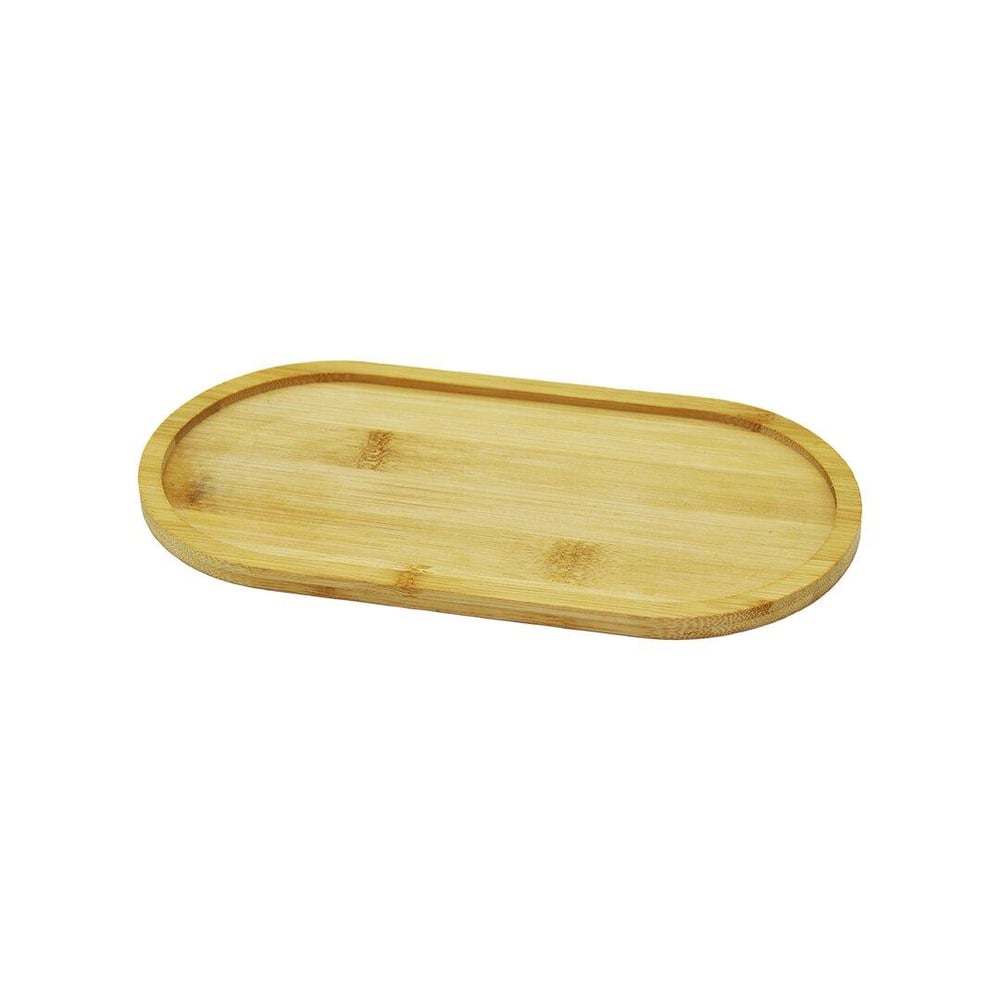 OVAL AHŞAP BAMBU YAĞDANLIK ALTLIK 12X23CM (3936)