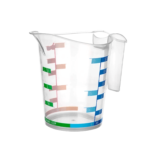 Ölçü Kabı Dereceli Renkli 1000 Ml + 500 Ml Set
