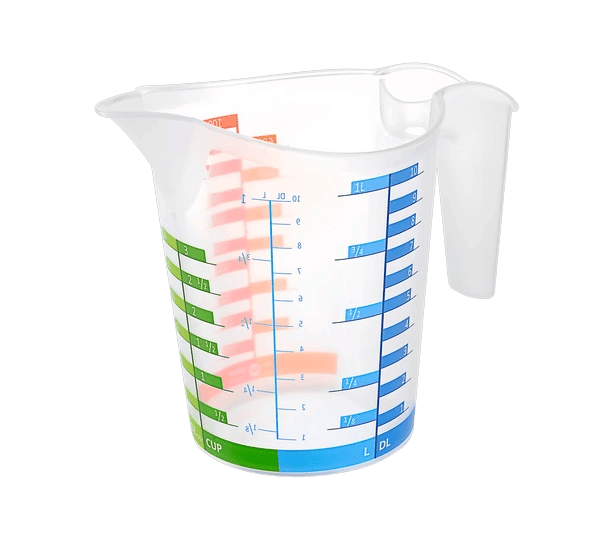 Ölçü Kabı Dereceli Renkli 1000 Ml + 500 Ml Set
