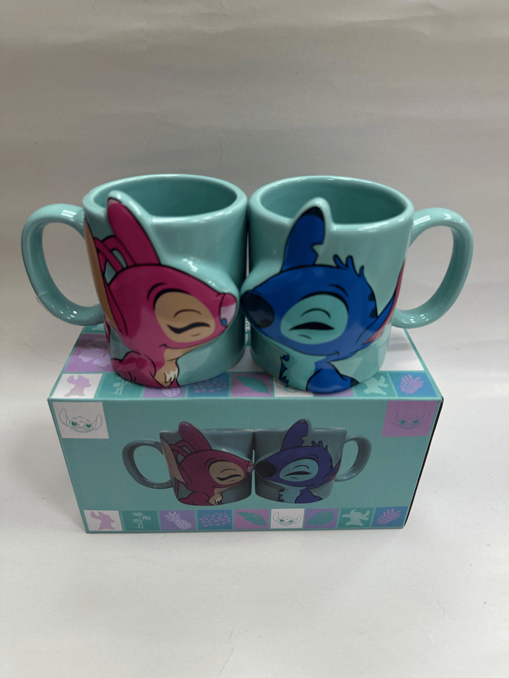 Öpüşen Stitch 2li Kupa Bardak