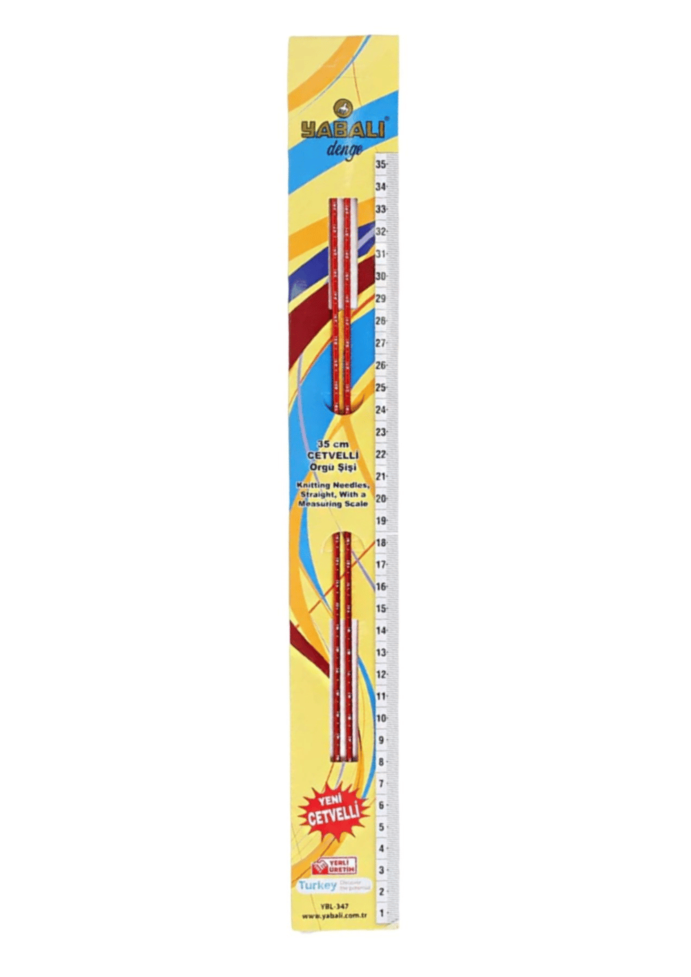 Örgü Şiş Cetvelli 3,5 Numara 35 Cm
