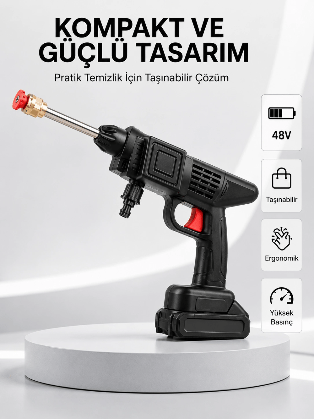 Orijinal 48V Şarjlı Basınçlı Temizlik Tabancası 2025 A Kalite Seri