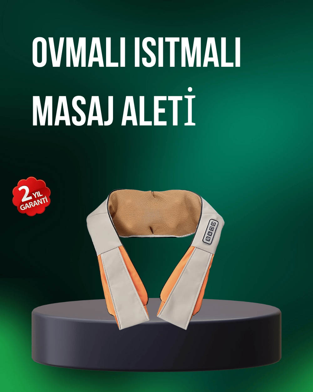 Ovmalı Isıtmalı Masaj Aleti Bel Boyun Omuz İçin Profesyonel Masaj Keyfi