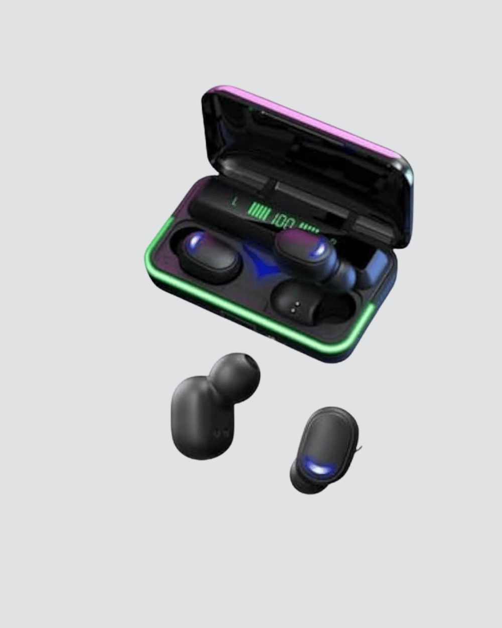 Oyun Modlu E10 Bluetooth Kulaklık Powerbank ve LED Ekranlı