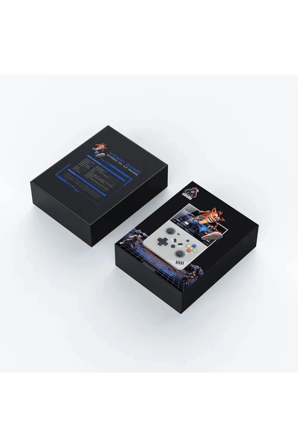 Oyun konsolu 4.3 inç ekran, Bluetooth, siyah, 25 simülatör destekli, oyun yüklü - Elektronik
