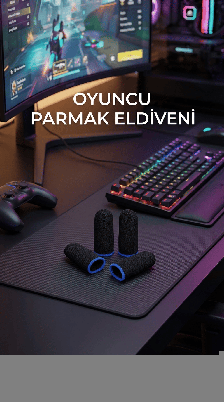 Oyuncu Parmaklık Eldiven Hassas Kontrol Konforlu