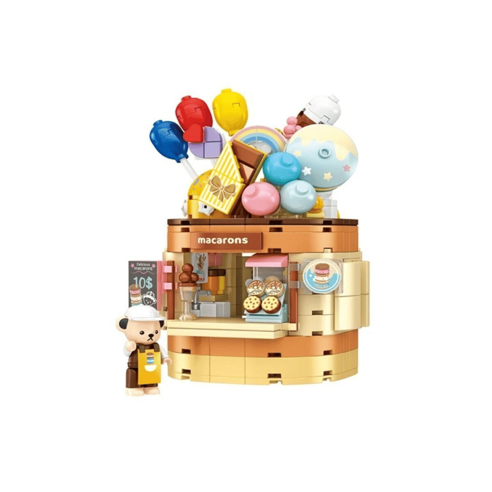 P881201 PANLOS TEDDY BEAR KOLEKSİYONU DONDURMA DÜNYASI 354 PARÇA BLOCK OYUNCAK