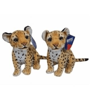 PL50134 25 CM OTURAN KÜÇÜK KAHVERENGİ LEOPAR-HLY