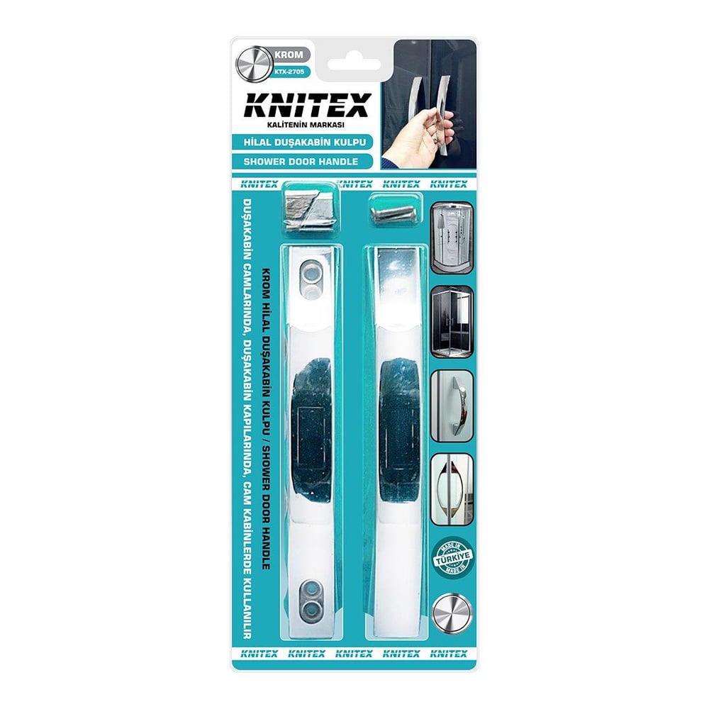 PLASTİK KROM KAPLAMA DUŞAKABİN KOLU 10MM (3936)