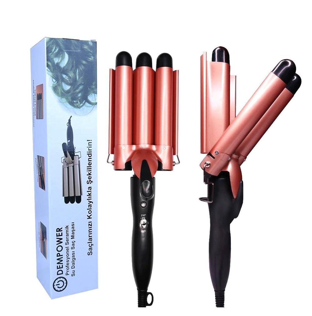 PROF.SERAMİK 3LÜ SU DALGASI SAÇ MAŞASI - ŞEKİLLENDİRİCİ (3936)