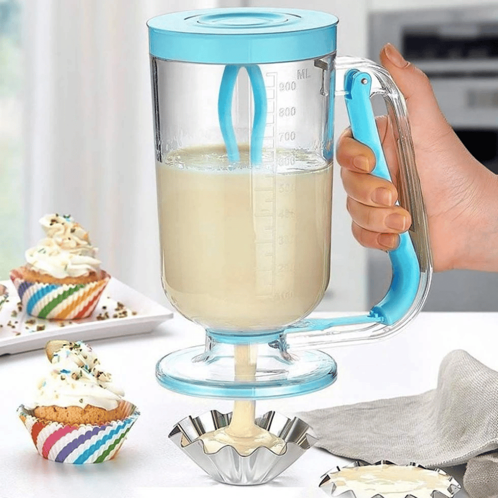 Pancake Machine Mikser Krep Makinesi Hamur Dağıtıcı Mekanizmalı
