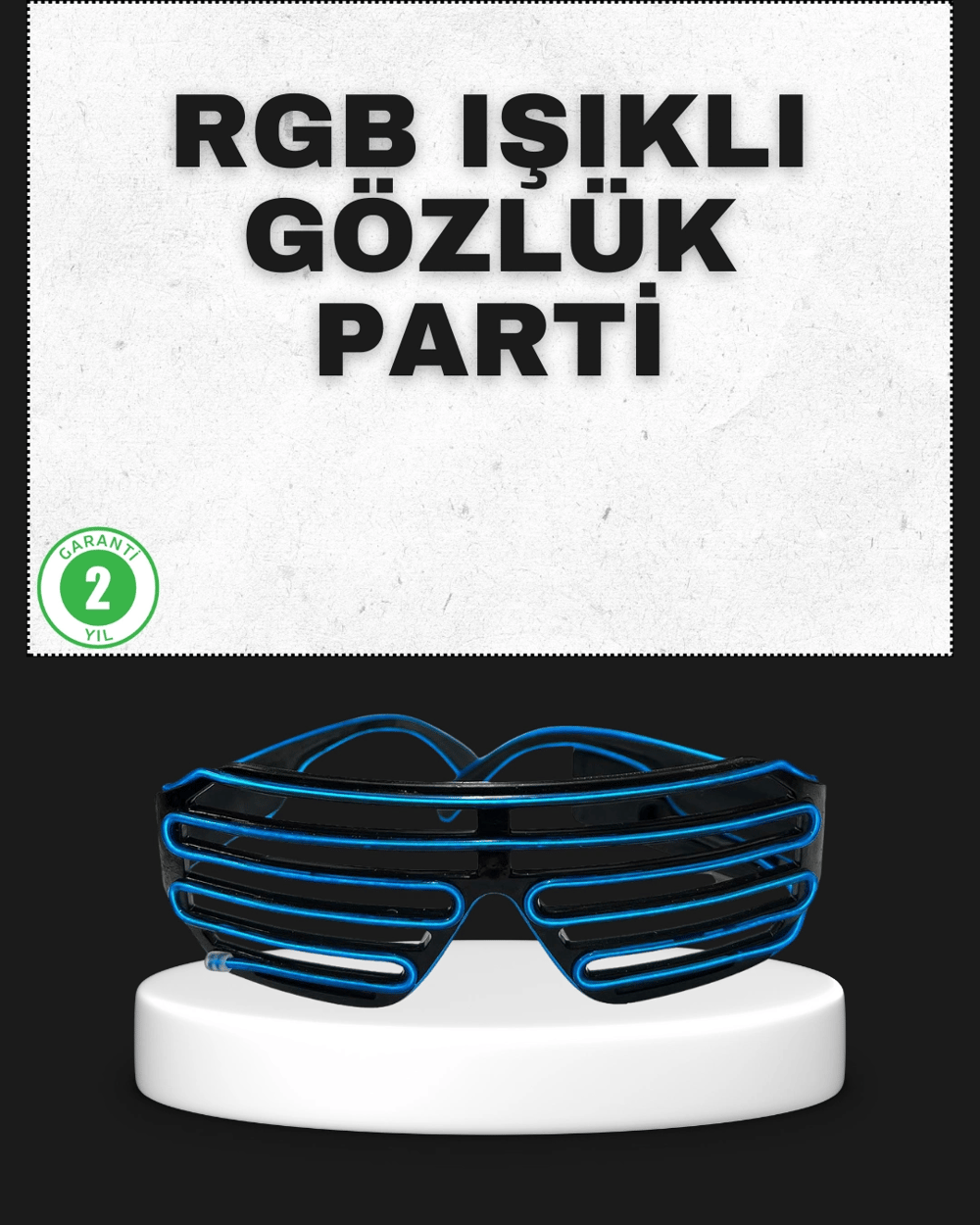 Parti ve Organizasyonlara Özel LED Işıklı Gözlük