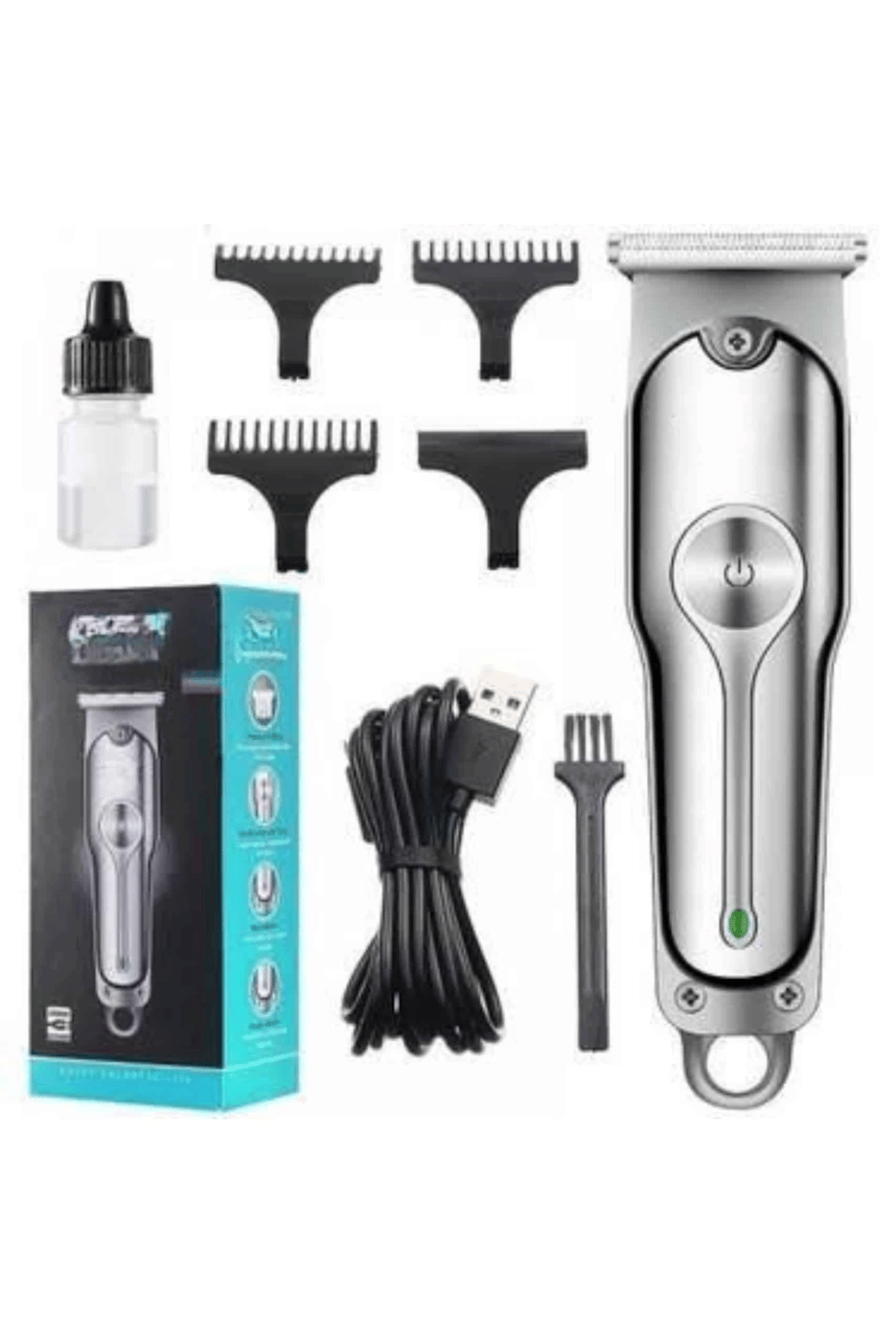 3 Kademeli Tıraş Makinesi Paslanmaz Çelik Bıçaklı 2 Saat Kullanım USB Şarjlı BX-313689