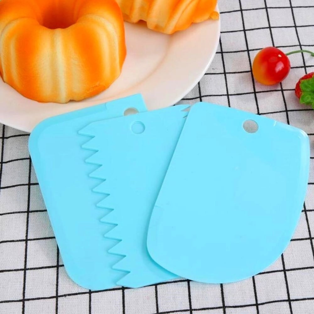 Pasta Hamur Şekillendirici Spatula Kesici Kazıyıcı Dekoratör Set Bx40