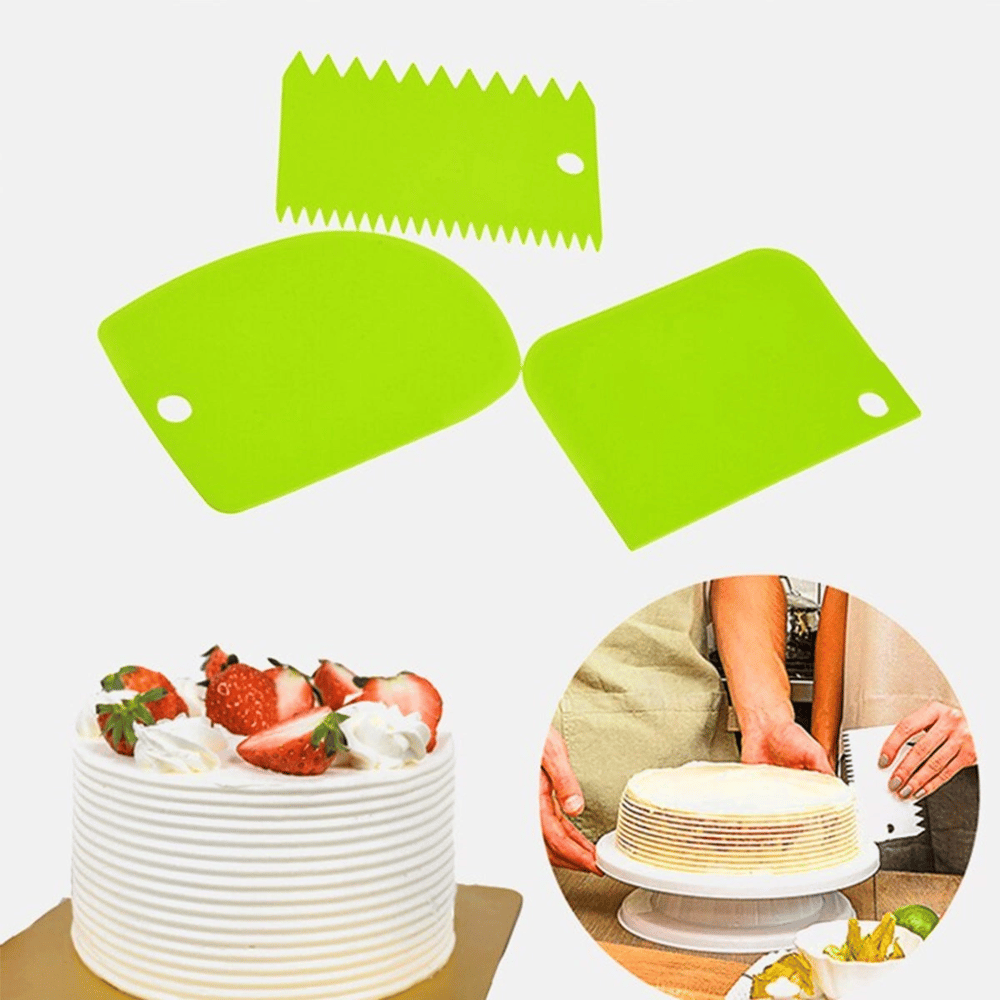 Pasta Hamur Şekillendirici Spatula Kesici Kazıyıcı Dekoratör Set Bx40