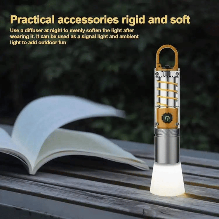 Peakstar Ps-8915 10w Zoomlu Led Powerbank Özellikli Şarjlı Kamp El Feneri