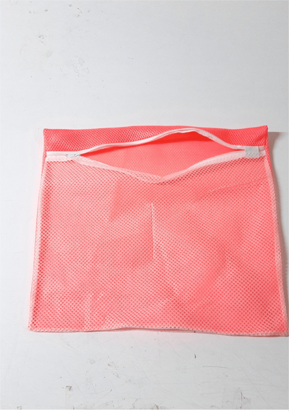 Pembe Fermuarlı - Hassas Çamaşır Terlik  Ayakkabı Yıkama Filesi Büyük Boy