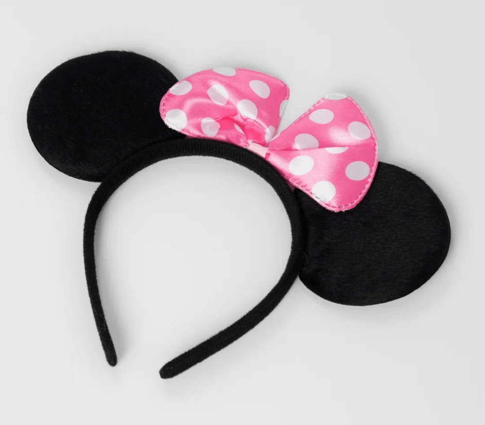 Pembe Fiyonklu Minnie Mouse Tacı Mini Kulak Bx40