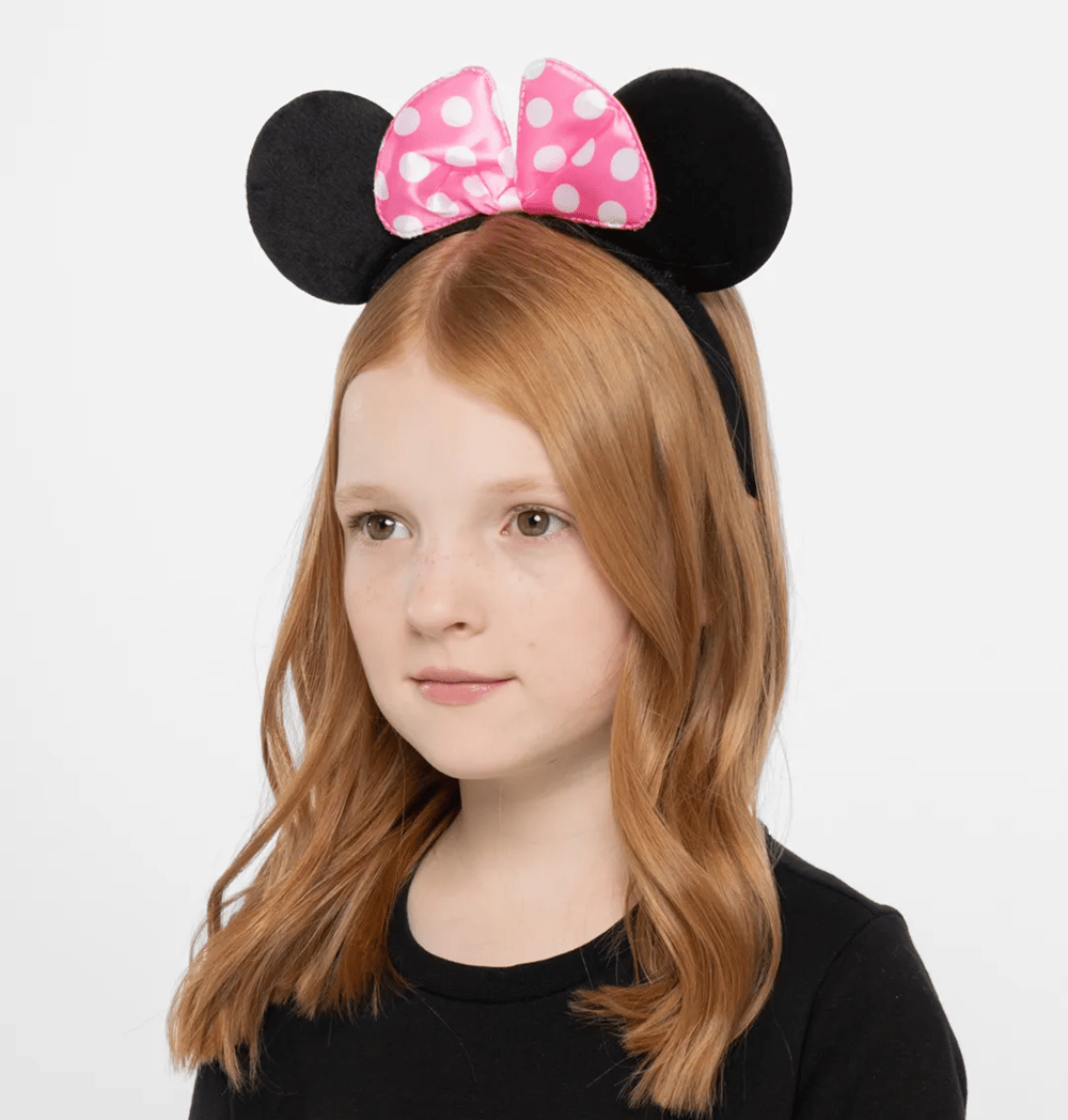 Pembe Fiyonklu Minnie Mouse Tacı Mini Kulak (3936)