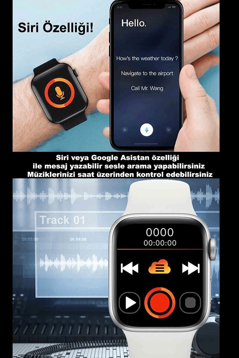 Pembe Silikon Kordonlu Rose Gold Akıllı Saat, Nabız ve Uyku Takibi Özellikli, GPS Destekli