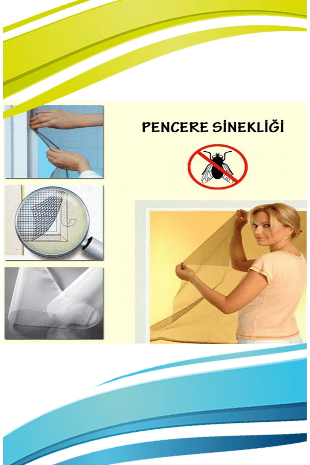 Pencere Cam Sinekliği ( 150 Cm X 100 Cm. ) Bx40