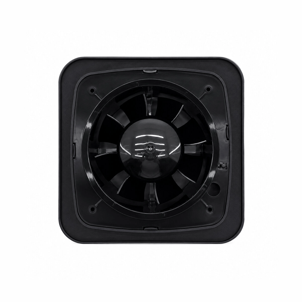 Plastik Aspiratör 120 Antrasit Banyo Tuvalet Havalandırma Aspiratörü 16w 1900rpm 180m3/h Ebt-120sa Bx40