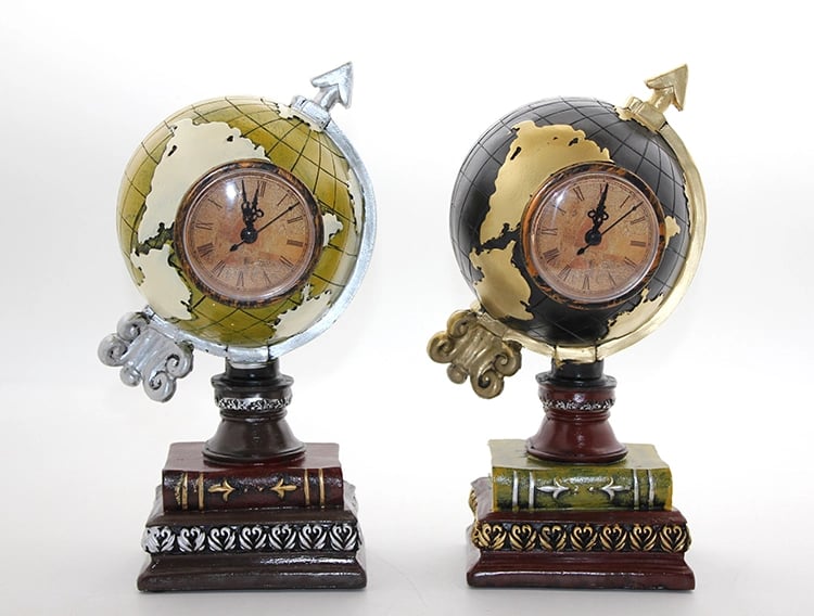 Polyester Saatli Dünya Küre