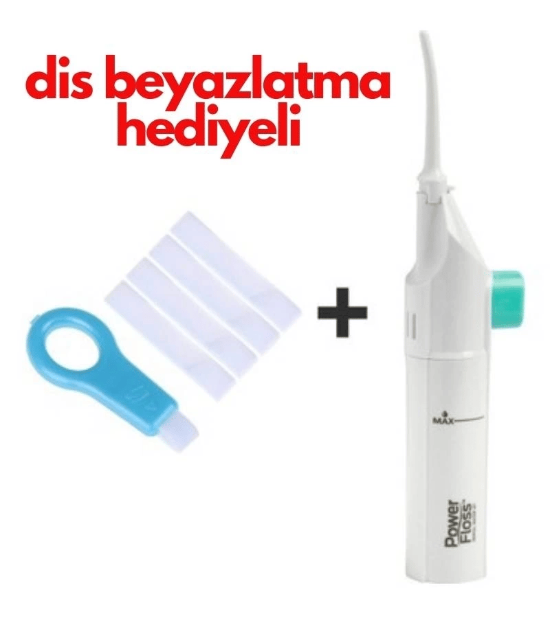 Power Floss Mekanik Diş Ve Ağız Temizleme Aleti ve Diş Beyazlatma Seti