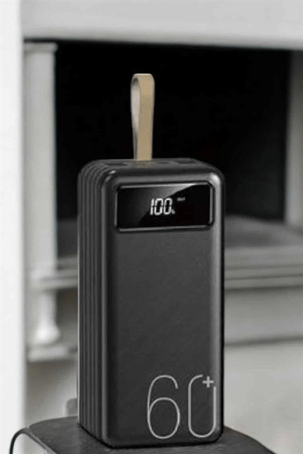 Powerbank 60.000 MAH 4 Portlu Uzun Şarj Süreli Dijital Göstergeli