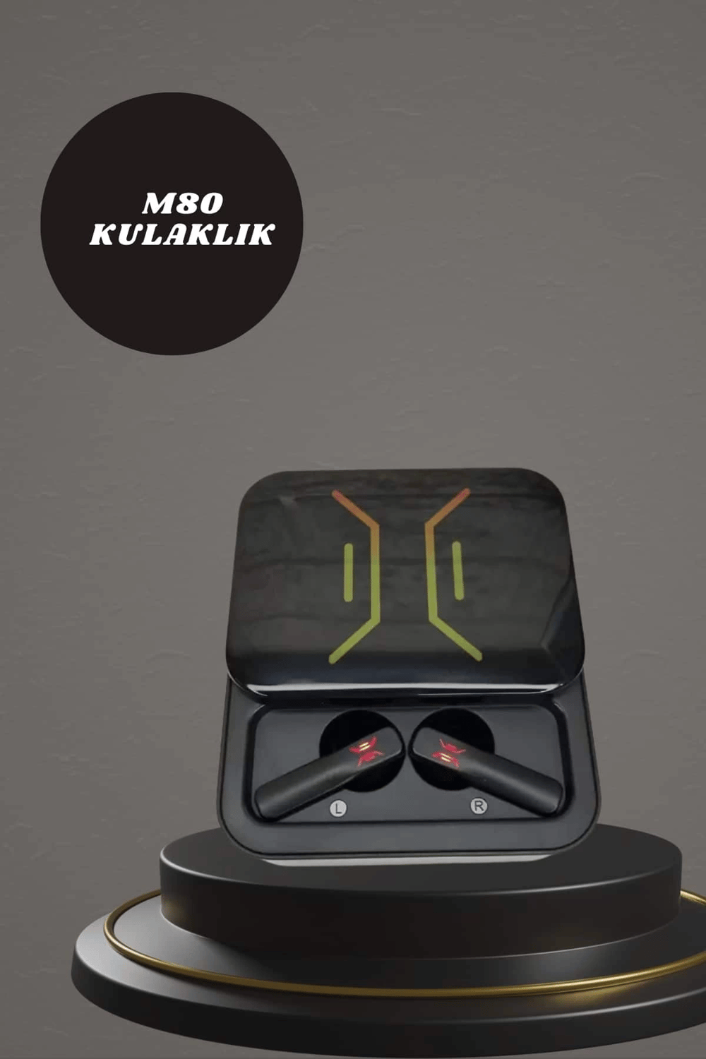 Powerbank Kulaklık ve 7 Kordonlu Akıllı Saat Çoklu Şarj Girişi Bluetooth Bağlantılı