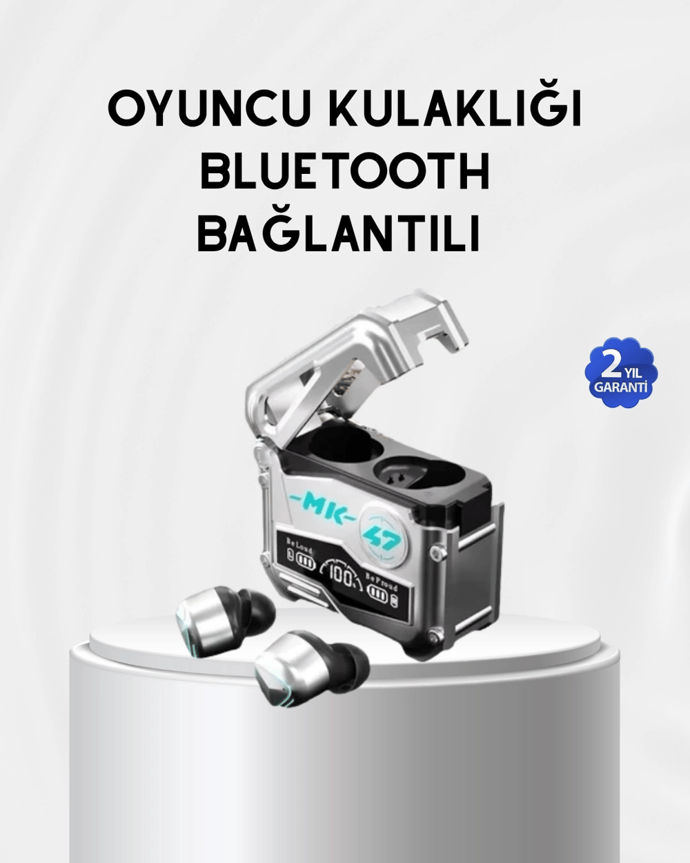 Powerbank Özellikli Bluetooth Kulaklık – Ergonomik, Suya Dayanıklı