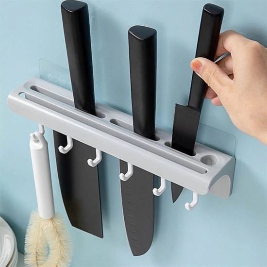 Pratik Çoklu Bıçak Askısı Mutfak Bıçak Düzenleyici Organizer Dayanıklı Bıçaklık Bx40