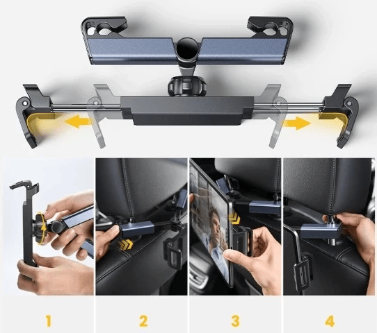 Pratik Koltuk Arkası Ayarlanabilir Tablet Telefon Tutucu