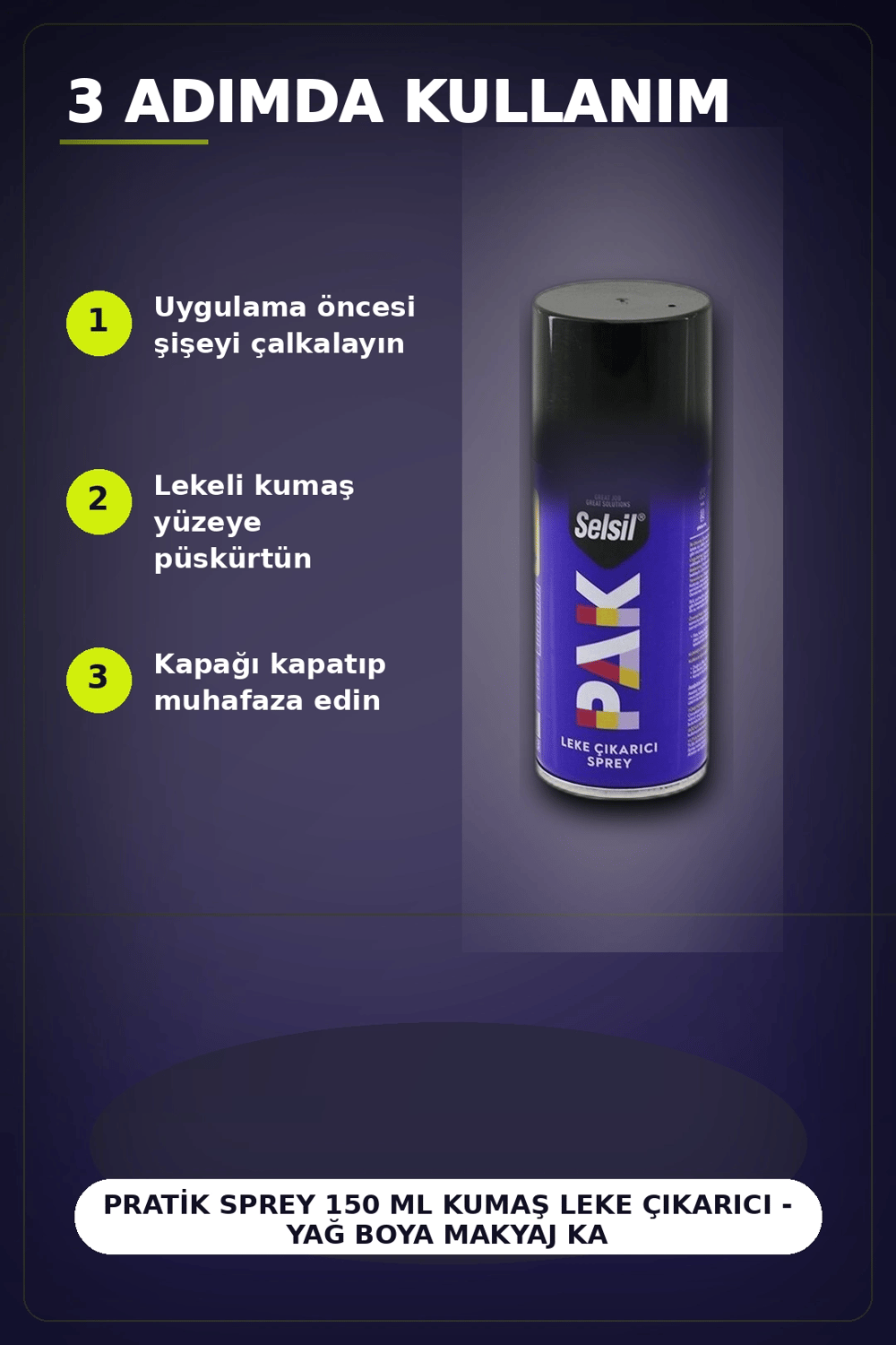 Pratik Sprey 150 Ml Kumaş Leke Çıkarıcı - Yağ Boya Makyaj Katran Çimen Çikolata BX-313449