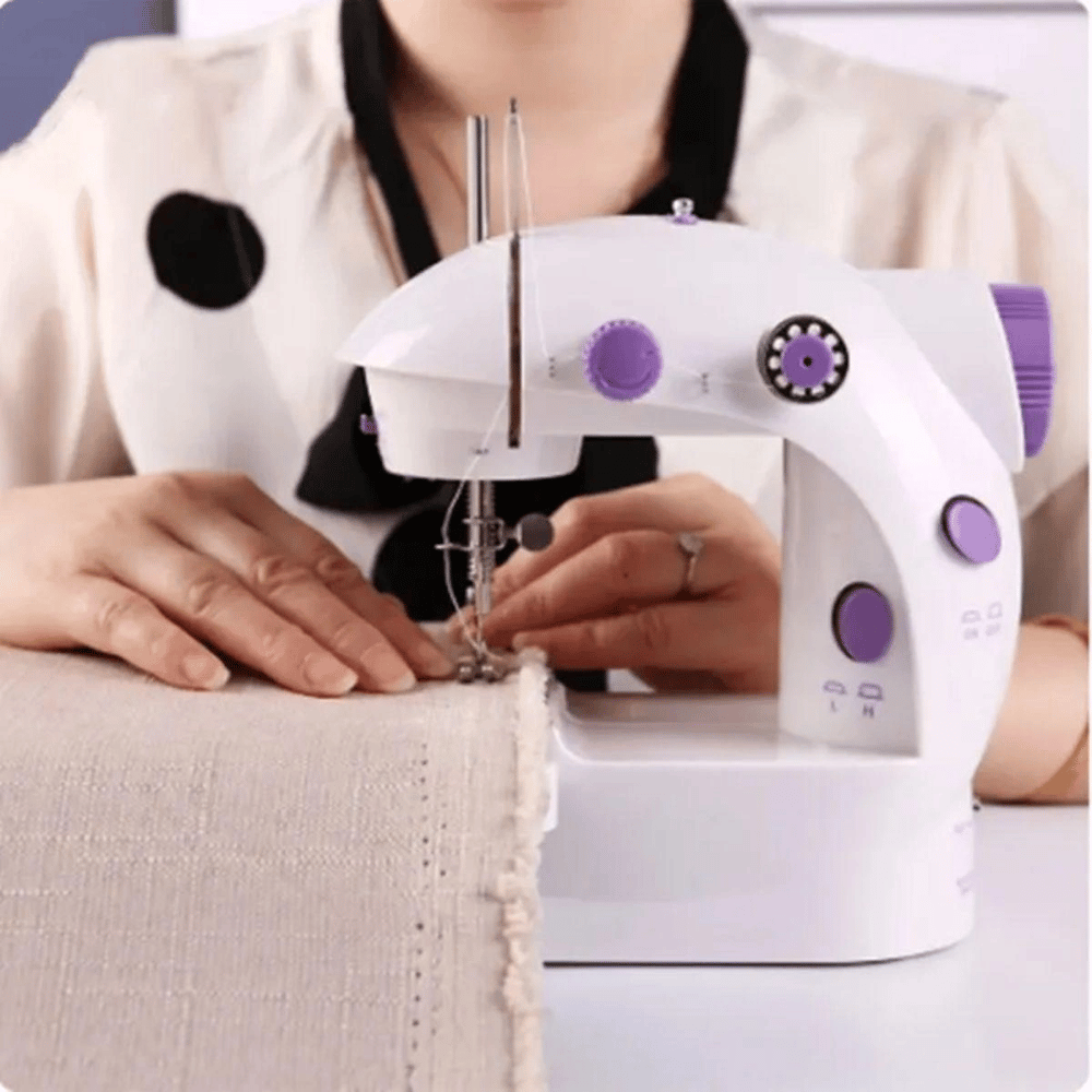 Pratik Taşınabilir Elektrikli Veya Pilli Seyahat Tipi Hız Ayarlı Kademeli Dikiş Makinesi Bx40