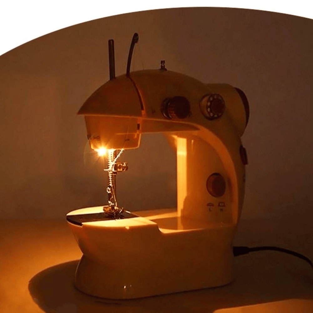 Pratik Taşınabilir Elektrikli Veya Pilli Seyahat Tipi Hız Ayarlı Kademeli Dikiş Makinesi Bx40