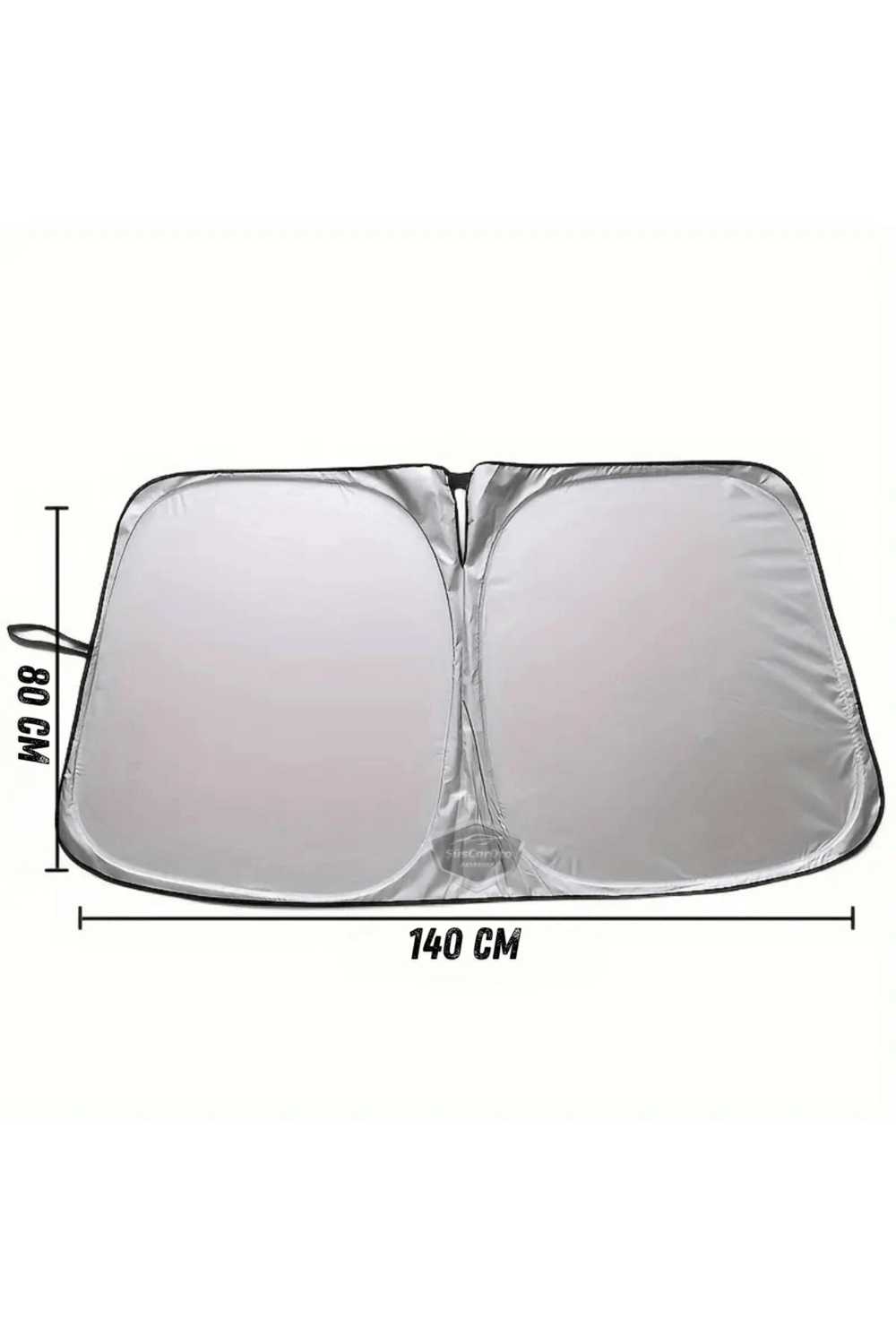 Premium Katlanır Oto Ön Arka Cam Güneşliği Metalize Isı Yalıtımlı Çantalı 150x70cm