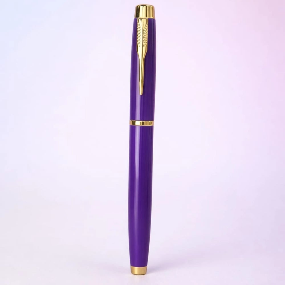 Premium Mor Metal Roller Kalem