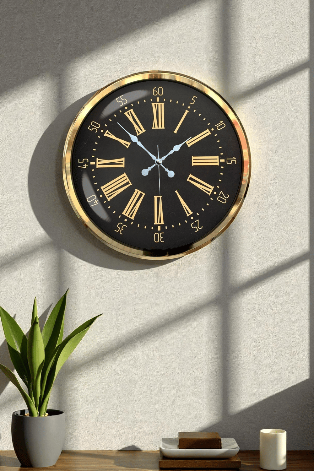 Prime Aurea Gold 52 Cm Metal Duvar Saati