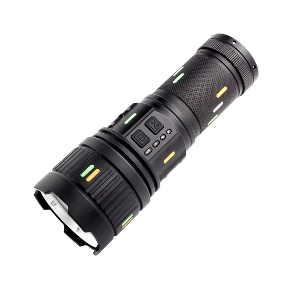 Pro F-3001 Alüminyum Tg Led Güç Göstergeli Type-c Şarjlı El Feneri 100 W